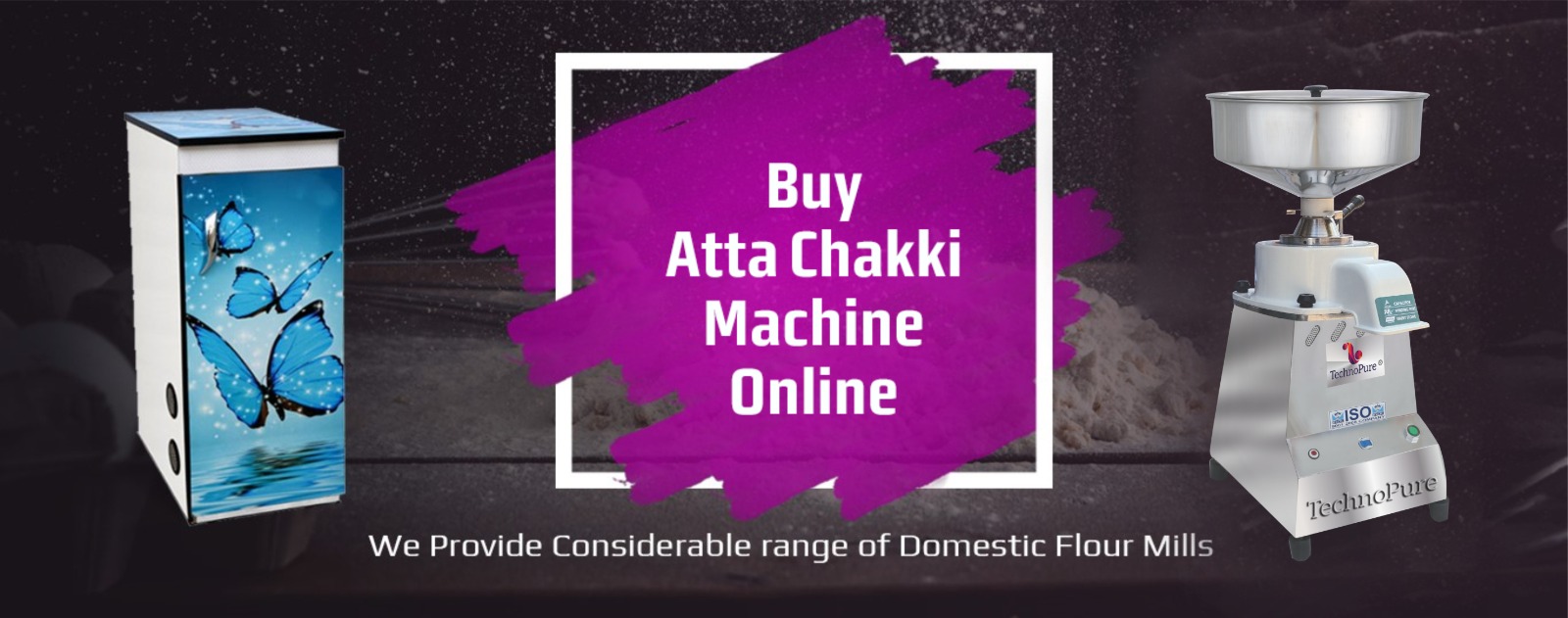 Technopure Enterprises | Buy Atta Chakki Online | Domestic Flour Mill | Domestic Atta Chakki Machine