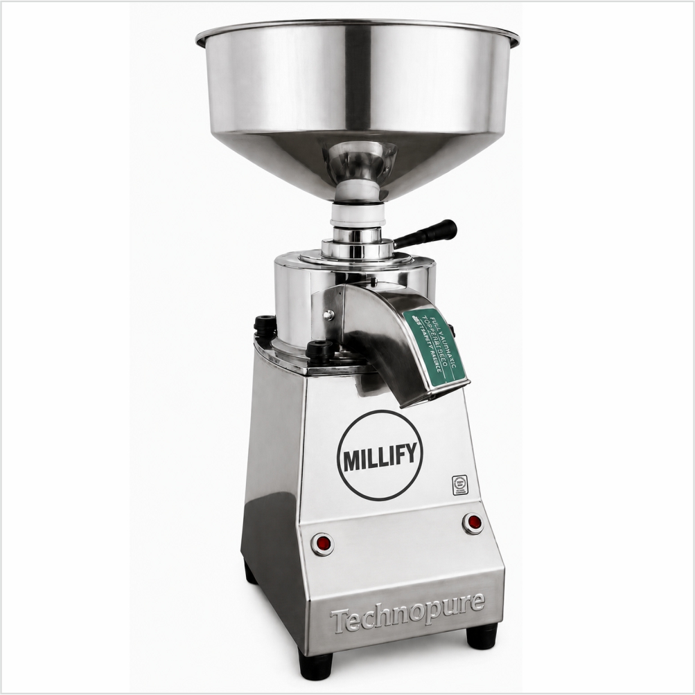 MILLIFY by TechnoPure 500W Multi Grain Mill, Mini Atta Chakki for Home, Stone Based Domestic Flour Mill, Gharghanti, Gharelu Atta Chakki, 5-10 Kg/Hour, Heavy Duty Motor